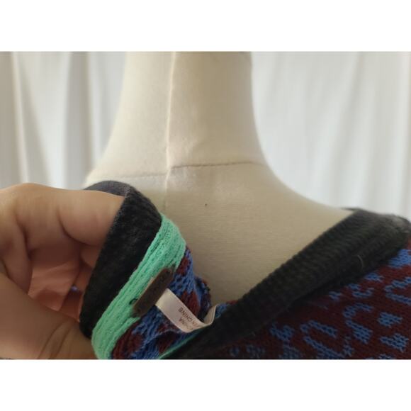 Free People Washed Black Thermal On My Way Cuffed Sweater Top Small - Picture 7 of 7